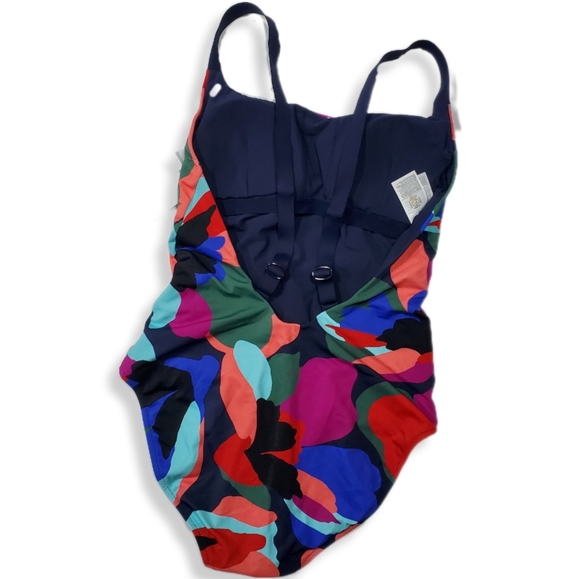 Athleta Hermosa One Piece Swimsuit Size Medium Tossed Floral MSRP $109 SU011 - Picture 5 of 10
